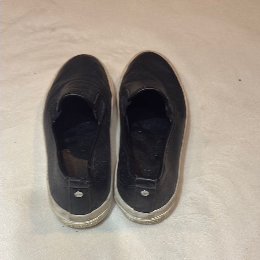 Calvin Klein Black Slip-On Sneakers with Minimalist Design